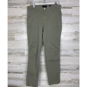 Lucky Brand womens 8 army green khaki cargo pants medium weight casual